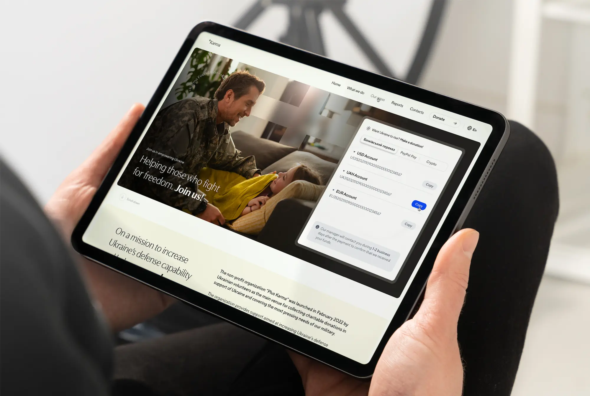 Helping those who fight for freedom